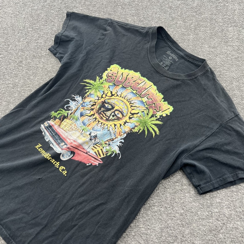 Sublime Long Beach CA Shirt Mens Medium Band Rock Concert Tour Graphic SS